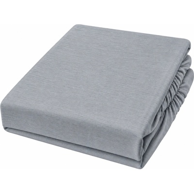 Posteloholici 1274810 Jersey prostěradlo Eira s gumou šedé 220x200