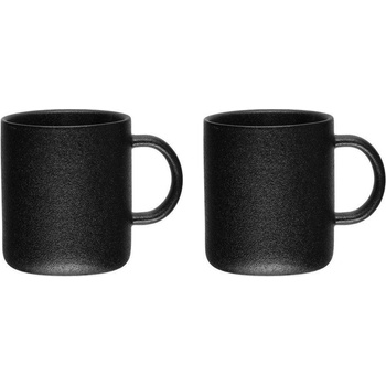 Maku Kitchen Life 2 бр чаши 330 мл в цвят черен мат с повърхност стил чугун MAKU от серия Robuste