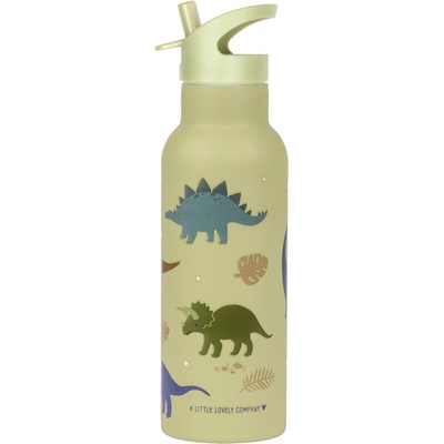 A Little Lovely Company nerezová lahev na pití 500 ml dinosauři