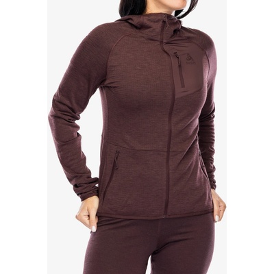 Odlo Ascent Mid Layer Hoody Full Zip fudge