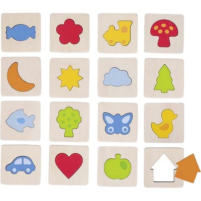 Goki hmatová hra poznaj tvar v rámiku 32 dielov