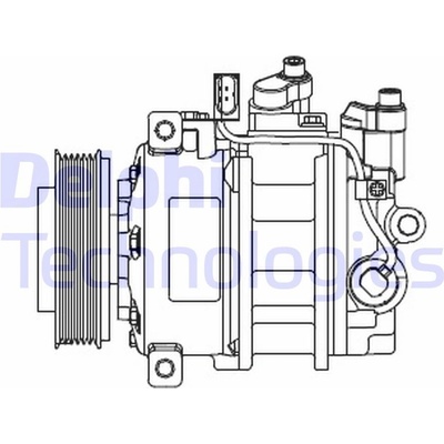 Kompresor, klimatizace Delphi CS20546