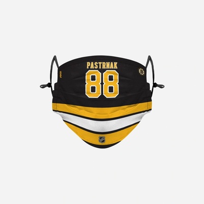 Foco Rouška Boston Bruins NHL David Pastrnak 88 Adjustable face cover