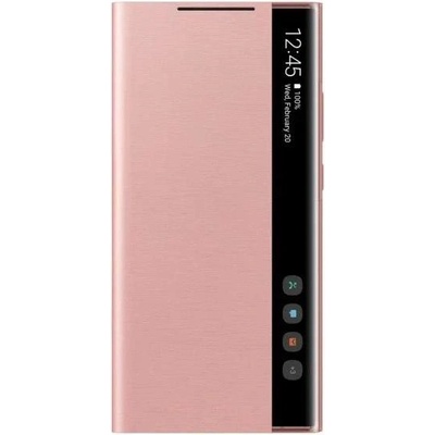 Samsung Clear View Cover EF-ZN985CAEGEU - оригинален кейс, през който виждате информация от дисплея за Samsung Galaxy Note 20 Ultra (розов)