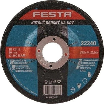 Festa Kotouč brusný 115 x 6,4 x 22,2 mm 122246