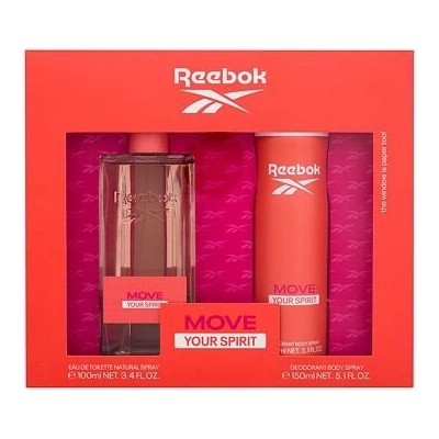 Reebok Move Your Spirit EDT 100 ml + parfémovaný telový sprej 150 ml darčeková sada