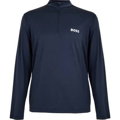 Boss Горнище Boss Men's Green 1/4 Zip Performance Tracksuit Top - Navy