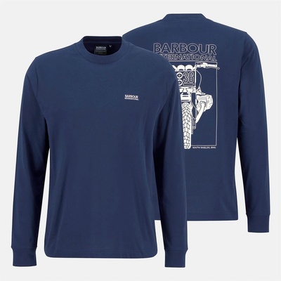 Barbour International Тениска Barbour International Louis Long Sleeve T-Shirt - Navy