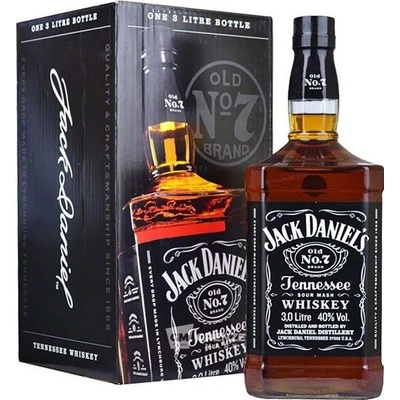 Jack Daniel's Black 40% 3 l (holá láhev)