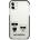 KARL LAGERFELD Гръб Karl Lagerfeld TPE Karl and Choupette Case за iPhone 11 - Бял