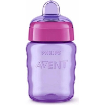 Avent dětský netekoucí hrneček s pítkem 260 ml fialový