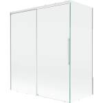Mexen Rox двукрилен плъзгащ се екран за баня 140 + 70 x 150 см, прозрачен, бял - 8C9-140-070-20-00 (8C9-140-070-20-00)