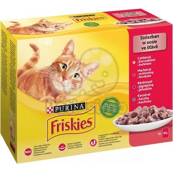 Image 1 of Friskies Chicken/beef/lamb/duck in sauce 72x85 g