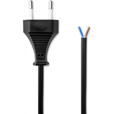Nedis Napájecí flexo Euro kabel 2 x 0.75 mm, 2 m, černá (PCGP11700BK20)