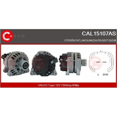 ALTERNATOR 12V 150A CAL15107AS