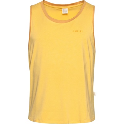 Chillaz Мъжки потник с широка презрамка Chillaz Palau Carabiner Logo Tank top - Yellow (216-8117-0415)
