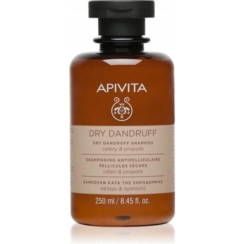 Apivita Propoline Shampoo proti lupům pro mastné vlasy Dermatologically Tested Cedar & Propolis 250 ml