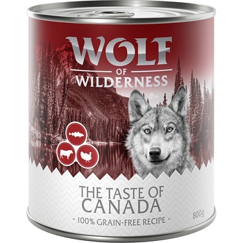 Wolf of Wilderness 24х800г The Taste Of. . . Wolf of Wilderness, консервирана храна за кучета -Canada