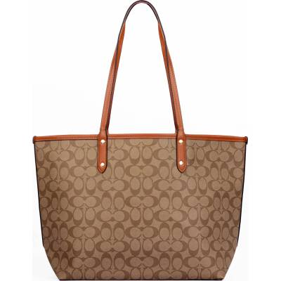 Coach Дамска чанта Coach Reversible City Tote, Кафява (TRIM-5695-BROWN)
