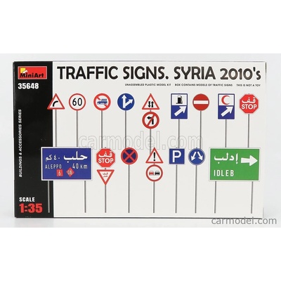Miniart Accessories Segnali Stradali Traffic Signs Syria 2010 1:35