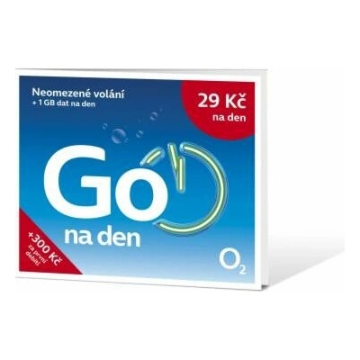 O2 Předplacená karta Go na den