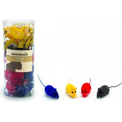 Beeztees Hračka myš velurová 6 cm