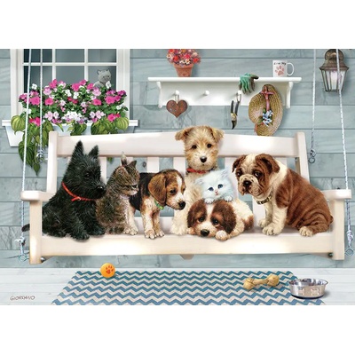 Cobble Hill - Puzzle Family Puzzle: Porch Pals - 350 piese