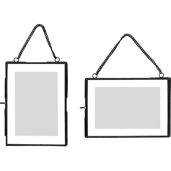 Hübsch Рамка за снимки Hübsch на верига черна 2 бр (408027)