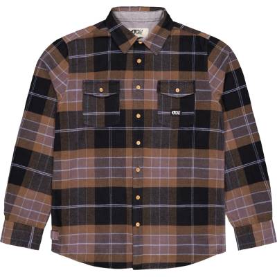 Picture Мъжка риза с копчета Picture Hillsboro Shirt - Shitake (033-1380-1013)