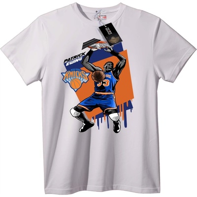 NOONEBRAND Тениска Patrick Ewing Knicks Basketball - XS, Black