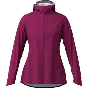 Löffler Дамско водоустойчиво яке за колоездене Löffler Women's Hooded Jacket WPM Pocket Cycling jacket - Bordeaux - размер 36 (EU) (151-0641-0612)