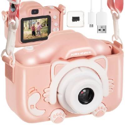 Ružový digitálny fotoaparát Kruzzel AC22296
