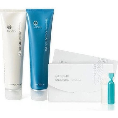 NuSkin ageLOC Body Spa sada 2 Body Shaping Gel 150 g + Dermatic Effects 150 ml + Liquid Body Lufra 250 ml dárková sada