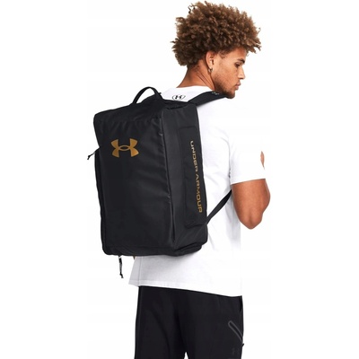 Under Armour Contain Duo SM Duffle Black/Metallic Gold 40 L