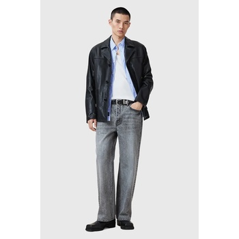 AllSaints Памучна риза AllSaints MARCEL мъжка в синьо със стандартна кройка с класическа яка M042SC (M042SC)