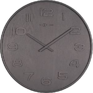 NeXtime Стенен часовник Wood Wood Medium сив (3096gs)