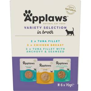 Applaws Variety Selection Пакетче за котки, избор в сос 6 x 70 г