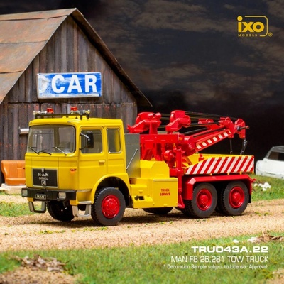 IXO MAN F8 26.281 odtahovka Žlutá 1:43