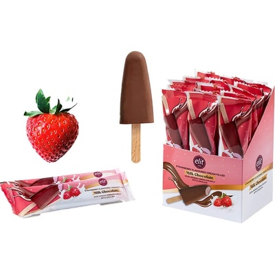 Elit Mliečna čokoláda jahodová Nanuk 35 g