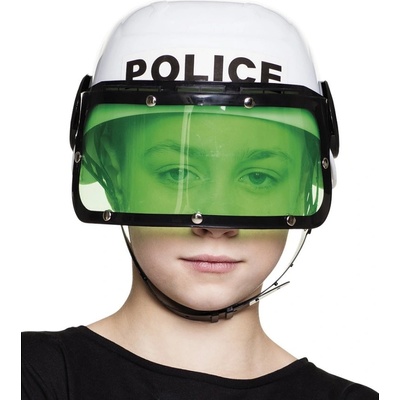 policejní helma Bílá
