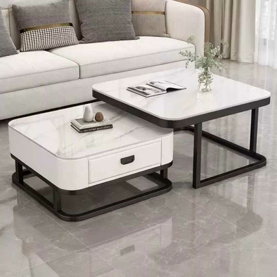 LuxuryForm Design Aragon 70 x 70 / 60 x 60 cm biely / biely mramor 2 ks
