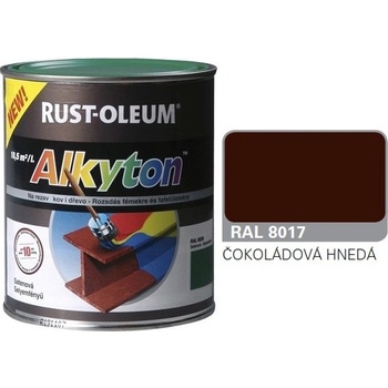 Rust Oleum Alkyton antikorózna farba na hrdzu 2v1 RAL 8017 tmavo hnedá 250 ml