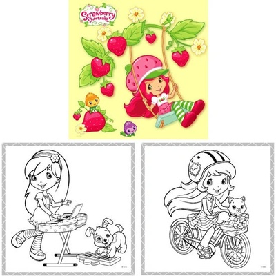 Strawberry omalovánka