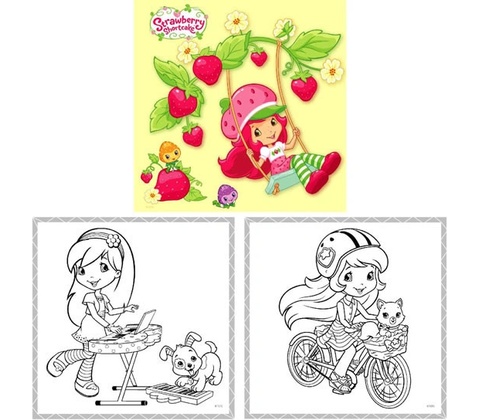Strawberry omalovánka