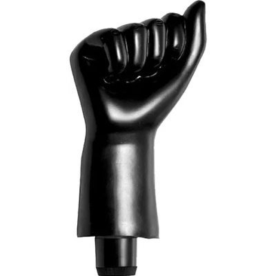 Master Series Вибратор за фистинг с формата на юмрук "master black fist" 16 см