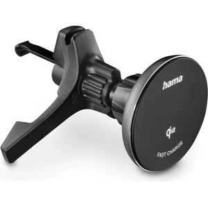 Hama Безжично зарядно устройство Qi2, 15W, за кола, черно (201736)