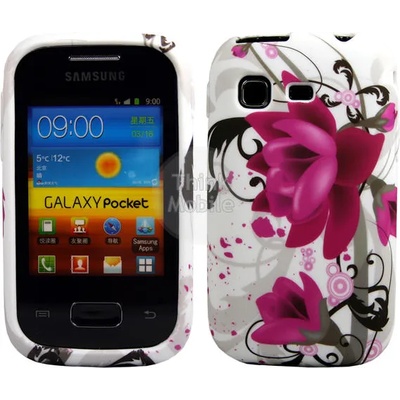Samsung Galaxy Pocket S5300 Flora V5 Силиконов Калъф + Протектор