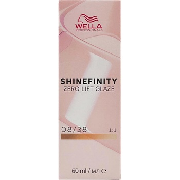 Wella Shinefinity Zero Lift Glaze Warm 08/38 Warm Honey Latte 60 ml