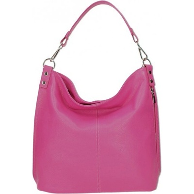 Made in Italy kožená kabelka na rameno 981 fuchsia