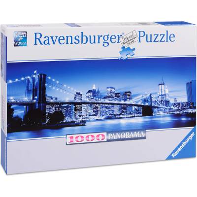 Ravensburger Панорамен пъзел Ravensburger от 1000 части - Светлия Ню Йорк (15050)